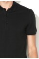 Versace Collection Tricou polo regular fit negru stins Barbati