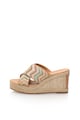 Napapijri Papuci wedge tip espadrile maro deschis Esther Femei