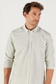 AC&Co Риза с памук с яка с копчета Мъже