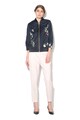 Ted Baker Jacheta bomber bleumarin cu broderii Spring Meadow Femei