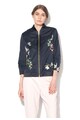 Ted Baker Jacheta bomber bleumarin cu broderii Spring Meadow Femei