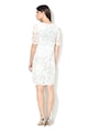 NISSA Дантелена рокля в бяло и светлосиньо Жени