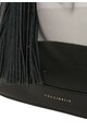 COCCINELLE Geanta bucket neagra de plasa cu garnituri de piele Megan Femei