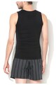 Emporio Armani Underwear Top negru cu segmente striate Barbati