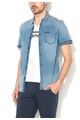 GUESS JEANS Camasa albastra slim fit din denim Barbati