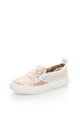 Pepe Jeans London Pantofi slip-on aurii stralucitori Fete