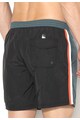 GUESS Pantaloni scurti de baie gri inchis cu negru Barbati