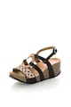 DESIGUAL Sandale wedge negre cu design cu margele Anissa Femei