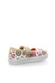 DESIGUAL Pantofi Mary Jane alb si fucsia cu desene Roller Fete