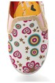 DESIGUAL Pantofi slip-on alb si fucsia cu desene Fete