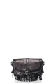 JUST CAVALLI Geanta crossbody neagra de piele cu franjuri n/a Femei