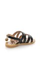 Guess Sandale slingback negre cu detaliu auriu Baieti