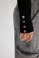 DeFacto Пуловер с декоративни копчета Жени
