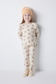 DeFacto Рипсена пижама с флорална щампа Момичета
