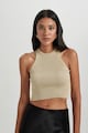 DeFacto Bordázott crop top női