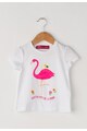 Agatha Ruiz de la Prada Tricou alb cu aplicatii Fete