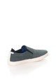 Replay Pantofi slip-on albastru teal de piele nabuc Rolling Barbati