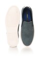 Replay Pantofi slip-on albastru teal de piele nabuc Rolling Barbati