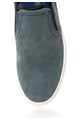 Replay Pantofi slip-on albastru teal de piele nabuc Rolling Barbati