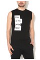 Diesel Top negru cu imprimeu text Sexy Barbati