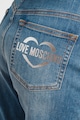 Love Moschino Mosott hatású straight fit farmernadrág női