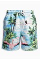 NEXT Pantaloni scurti de baie albastri cu imprimeu cu flamingo Baieti