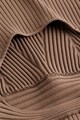 CALVIN KLEIN Bordázott szűk fazonú pulóver kivágással a hátoldalán női