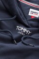 Tommy Jeans Kényelmes fazonú crop pulóver kapucnival női