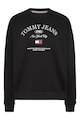 Tommy Jeans Kerek nyakú pulóver logóhímzéssel női