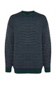 Trendyol Раиран пуловер с овално деколте Мъже