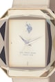 U.S. Polo Assn. Аналогов часовник със сатинирана каишка Жени
