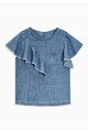 NEXT Tricou albastru din material chambray Femei