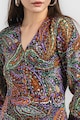 Stefanel Разкроена рокля с индийска шарка Жени