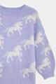 Marks & Spencer Пуловер с десен коне Момичета