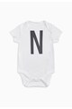 NEXT Kids White Short Sleeve Bodysuit With Drawstring Bag Set Baieti