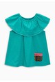 NEXT Bluza albastru teal cu volane Fete