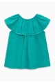 NEXT Bluza albastru teal cu volane Fete