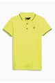 NEXT Tricou polo galben neon din material pique Baieti