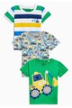 NEXT Set de tricouri multicolore - 3 piese Baieti