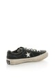 Converse Tenisi negri de piele cu aspect uzat One Star Femei