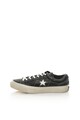 Converse Tenisi negri de piele cu aspect uzat One Star Femei