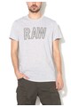 G-Star RAW Tricou regular fit gri melange cu imprimeu text Tomeo Barbati