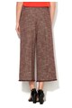 Sportmax Code Pantaloni crop maro melange cu croiala ampla Hamburg Femei