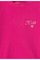 Zee Lane Kids Tricou fucsia cu aplicatie cu strasuri Fete