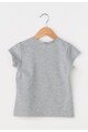 Zee Lane Kids Tricou gri melange cu aplicatie cu strasuri Fete