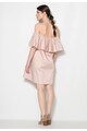 Zee Lane Denim Розова рокля с голи рамене и набирания Жени