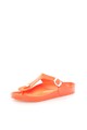 Birkenstock Papuci flip-flop oranj mandarina cu calapod clasic Gizeh Femei