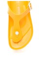 Birkenstock Papuci flip-flop galbeni cu calapod clasic Gizeh Femei