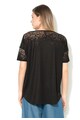 French Connection Tricou negru cu detaliu transparent Space Femei