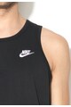 Nike Top negru cu logo alb brodat Barbati